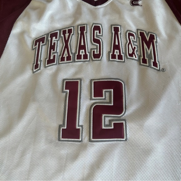 College Equipment Texas A&M Basketball #12 Jersey Size Large - Picture 3 of 8